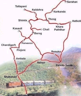 kasauli tourist map